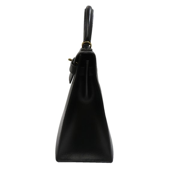 HERMES Kelly 32 Outer stitching Handbag Black/G hardware Box calf □I stamp D1... - Picture 3 of 16